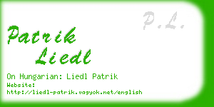 patrik liedl business card